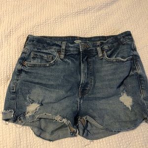 Old Navy Distressed Denim OG High Rise Shorts